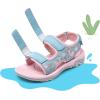imageDREAM PAIRS Boys Girls Sandals Summer Outdoor Athletic Kids Sport Water Shoes for ToddlerLittle KidPinkBlueFlamingo