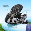 imageDREAM PAIRS Boys Girls Summer Outdoor Athletic Sport Sandals for LittleBig KidBlackGrey