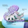 imageDREAM PAIRS Boys Girls Summer Outdoor Athletic Sport Sandals for LittleBig KidLight GreyPurple