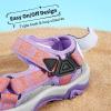 imageDREAM PAIRS Kids Adventurous LightWeight Adjustable Straps Summer Sandals ToddlerLittle KidBig KidLavenderOrange