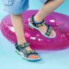 imageDREAM PAIRS Kids Adventurous LightWeight Adjustable Straps Summer Sandals ToddlerLittle KidBig KidRoyalNeonGreen