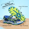 imageDREAM PAIRS Kids Adventurous LightWeight Adjustable Straps Summer Sandals ToddlerLittle KidBig KidRoyalNeonGreen
