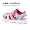imageDREAM PAIRS Toddler Boys Girls Sport Sandals Cute Breathable Lightweight Outdoor Play Casual Closed Toe Hook and Loop for Toddlers ampamp Little KidsPink