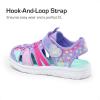 imageDREAM PAIRS Toddler Boys Girls Sport Sandals Cute Breathable Lightweight Outdoor Play Casual Closed Toe Hook and Loop for Toddlers ampamp Little KidsPurple