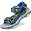 imageDREAM PAIRS Kids Adventurous LightWeight Adjustable Straps Summer Sandals ToddlerLittle KidBig KidRoyalNeonGreen