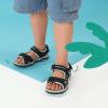 imageDREAM PAIRS Boys Girls Fashion Athletic Summer Sports SandalsToddlerLittle KidBig KidBlackLightGrey