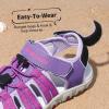 imageDREAM PAIRS Boys Girls Summer Outdoor Athletic Sport Sandals Hiking Beach Casual Closed Toe Adjustable Multicolor for ToddlerLittleBig KidsAll Purple