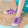 imageDREAM PAIRS Boys Girls Summer Outdoor Athletic Sport Sandals Hiking Beach Casual Closed Toe Adjustable Multicolor for ToddlerLittleBig KidsAll Purple