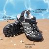 imageDREAM PAIRS Boys Girls Summer Outdoor Athletic Sport Sandals Hiking Beach Casual Closed Toe Adjustable Multicolor for ToddlerLittleBig KidsBlackGrey