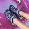 imageDREAM PAIRS Boys Girls Summer Outdoor Athletic Sport Sandals Hiking Beach Casual Closed Toe Adjustable Multicolor for ToddlerLittleBig KidsGreyRoyal
