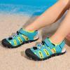 imageDREAM PAIRS Boys Girls Summer Outdoor Athletic Sport Sandals Hiking Beach Casual Closed Toe Adjustable Multicolor for ToddlerLittleBig KidsRainbowBlue