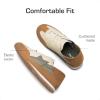 imageDREAM PAIRS Boys Girls Sneakers Foldable Back Retro Classic Casual Tennis Lightweight Breathable Walking Shoes for LittleBig KidBrownBeige