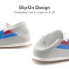 imageDREAM PAIRS Boys Girls Sneakers Foldable Back Retro Classic Casual Tennis Lightweight Breathable Walking Shoes for LittleBig KidWhiteBlue