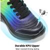 imageDREAM PAIRS Girls Boys Shoes Kids Tennis Sparkle Glitter Lace up Athletic Running SneakersBlackNavyNeon Green