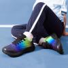 imageDREAM PAIRS Girls Boys Shoes Kids Tennis Sparkle Glitter Lace up Athletic Running SneakersBlackNavyNeon Green