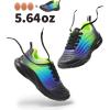 imageDREAM PAIRS Girls Boys Shoes Kids Tennis Sparkle Glitter Lace up Athletic Running SneakersBlackNavyNeon Green