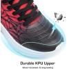 imageDREAM PAIRS Girls Boys Shoes Kids Tennis Sparkle Glitter Lace up Athletic Running SneakersBlackRed