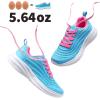 imageDREAM PAIRS Girls Boys Shoes Kids Tennis Sparkle Glitter Lace up Athletic Running SneakersBlueHot Pink