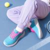 imageDREAM PAIRS Girls Boys Shoes Kids Tennis Sparkle Glitter Lace up Athletic Running SneakersBlueHot Pink