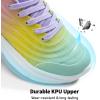 imageDREAM PAIRS Girls Boys Shoes Kids Tennis Sparkle Glitter Lace up Athletic Running SneakersRainbowPurple