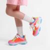 imageDREAM PAIRS Girls Sneakers Lace up Lightweight Sparkle StarGlow Breathable Jelly Sole Kids Walking Shoes Casual SportsRainbow