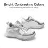 imageDREAM PAIRS Girls Sneakers Lace up Lightweight Sparkle StarGlow Breathable Jelly Sole Kids Walking Shoes Casual SportsSilverWhite