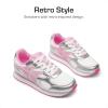 imageDREAM PAIRS Girls Sneakers Laceup Tennis Running Casual LilLegends Lightweight Classic Walking Shoes for LittleBig KidPinkSilver