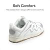 imageDREAM PAIRS Kid Shoes Boys Girls Sneakers Lace Up Skate Shoes Durable Walking Casual ShoesWhiteSilver