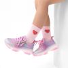 imageDREAM PAIRS Kids Girls Sneakers Zipper Casual Shoes Jelly Sole Sports Shoes Lightweight Walking ShoesPink