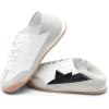 imageDREAM PAIRS Boys Girls Sneakers Foldable Back Retro Classic Casual Tennis Lightweight Breathable Walking Shoes for LittleBig KidWhiteBlack