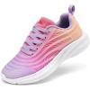 imageDREAM PAIRS Girls Boys Shoes Kids Tennis Sparkle Glitter Lace up Athletic Running SneakersPurpleOrange