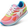 imageDREAM PAIRS Girls Sneakers Laceup Tennis Running Casual LilLegends Lightweight Classic Walking Shoes for LittleBig KidRainbow