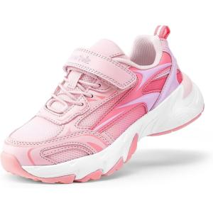imageDREAM PAIRS Boys Girls Shoes Kids Tennis Athletic Running Footwear Breathable Walking Sneakers for LittleBig KidPink