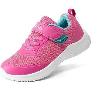 imageDREAM PAIRS Boys Girls Shoes Kids Tennis EZOns BreezeRunners Running SneakersFuchsia