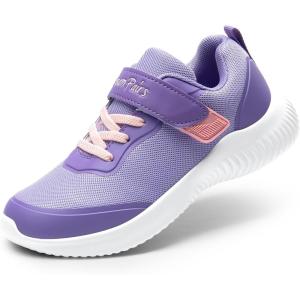 imageDREAM PAIRS Boys Girls Shoes Kids Tennis EZOns BreezeRunners Running SneakersPurplePink