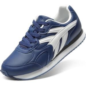 imageDREAM PAIRS Girls Sneakers Laceup Tennis Running Casual LilLegends Lightweight Classic Walking Shoes for LittleBig KidNavy