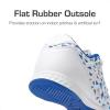 imageDREAM PAIRS Boys Girls Indoor Sneakers Lace Up Sport Athletic Casual IC Youth Futsal Football Soccer Shoes for LittleBig KidWhiteNavy