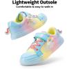 imageDREAM PAIRS Girls Shoes Toddler Sneakers Rainbow Storybook Casual School Walking Footwear for ToddlerLittle KidsRainbowBlue