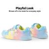 imageDREAM PAIRS Girls Shoes Toddler Sneakers Rainbow Storybook Casual School Walking Footwear for ToddlerLittle KidsRainbowBlue