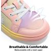 imageDREAM PAIRS Girls Shoes Toddler Sneakers Rainbow Storybook Casual School Walking Footwear for ToddlerLittle KidsRainbowPink