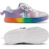 imageDREAM PAIRS Girls Shoes Toddler Sneakers Rainbow Storybook Casual School Walking Footwear for ToddlerLittle KidsRainbowSilver