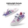imageDREAM PAIRS Girls Shoes Toddler Sneakers Rainbow Storybook Casual School Walking Footwear for ToddlerLittle KidsRainbowWhite