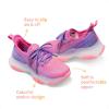 imageDREAM PAIRS Girls SlipOn Sneakers Kids Sparkle Pop Lightweight Jelly Sole Walking ShoesPurpleOrange