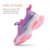 imageDREAM PAIRS Girls SlipOn Sneakers Kids Sparkle Pop Lightweight Jelly Sole Walking ShoesPurpleOrange