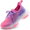 imageDREAM PAIRS Girls SlipOn Sneakers Kids Sparkle Pop Lightweight Jelly Sole Walking ShoesPurpleOrange