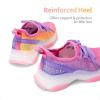 imageDREAM PAIRS Girls SlipOn Sneakers Kids Sparkle Pop Lightweight Jelly Sole Walking ShoesPurpleOrange