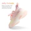 imageDREAM PAIRS Girls SlipOn Sneakers Kids Sparkle Pop Lightweight Jelly Sole Walking ShoesRainbowPink