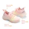 imageDREAM PAIRS Girls SlipOn Sneakers Kids Sparkle Pop Lightweight Jelly Sole Walking ShoesRainbowPink