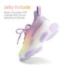imageDREAM PAIRS Girls SlipOn Sneakers Kids Sparkle Pop Lightweight Jelly Sole Walking ShoesRainbowPurple