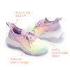 imageDREAM PAIRS Girls SlipOn Sneakers Kids Sparkle Pop Lightweight Jelly Sole Walking ShoesRainbowPurple